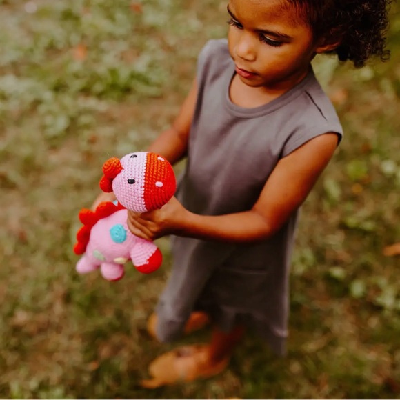 Stegosaurus Plush Dino Rattle - Picture 15 of 16